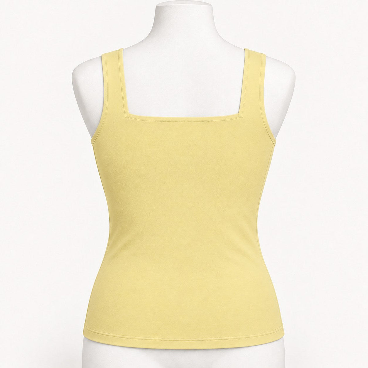 Débardeur Bra-Free Jaune pastel, dos