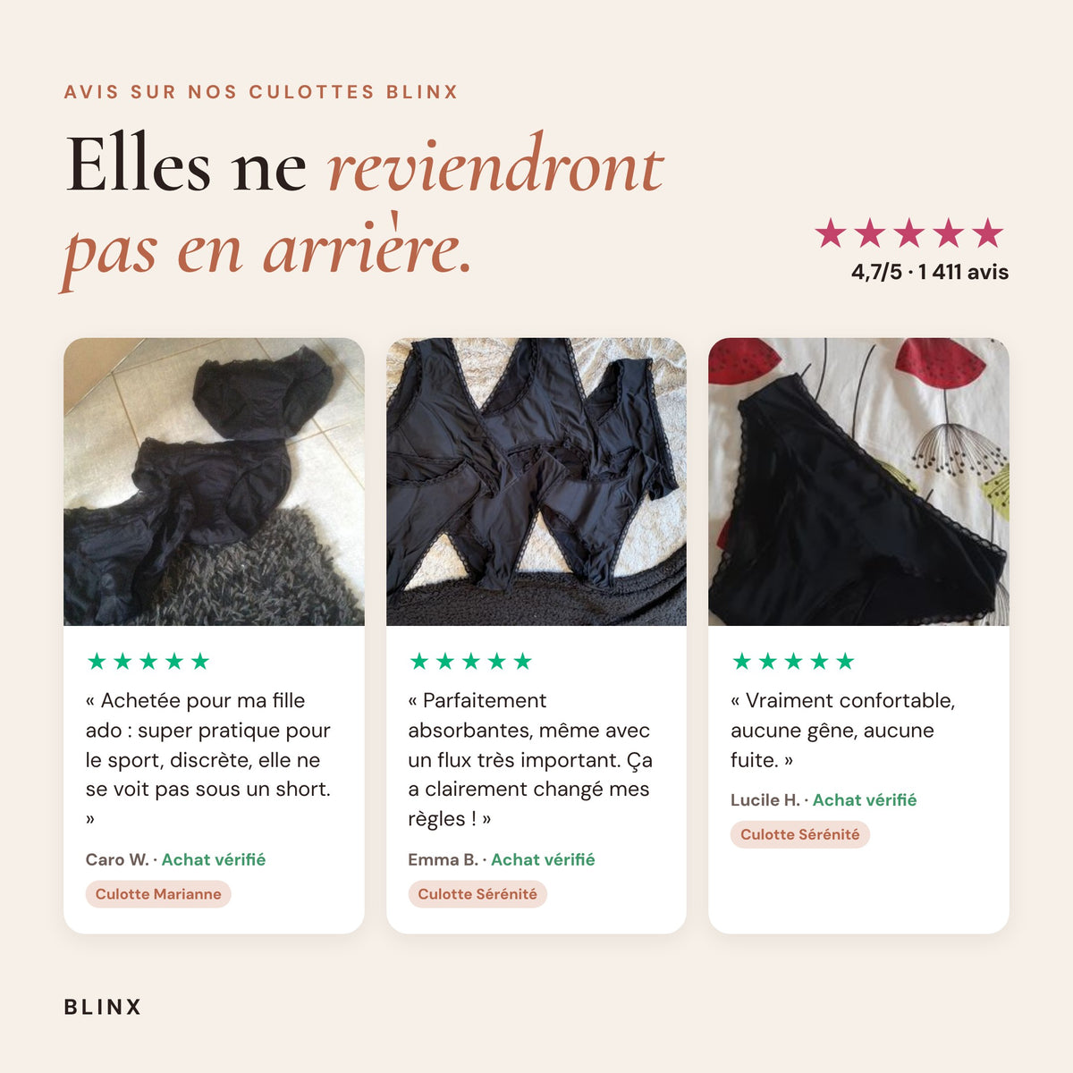 Culotte Menstruelle Justine