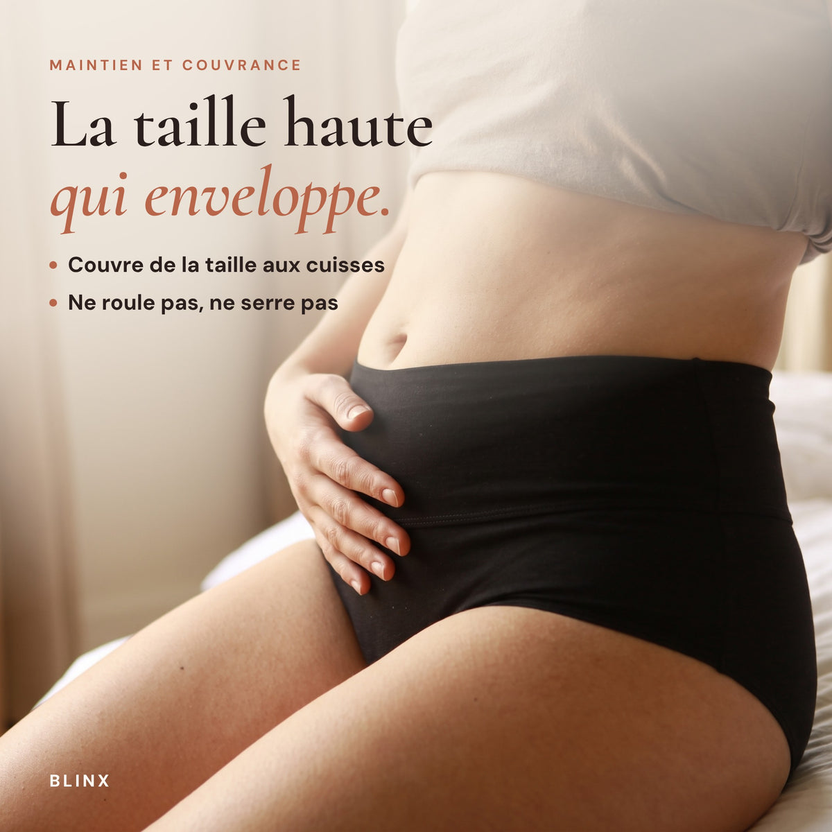 Boxer Menstruel Taille Haute Maxie (Lot de 3)