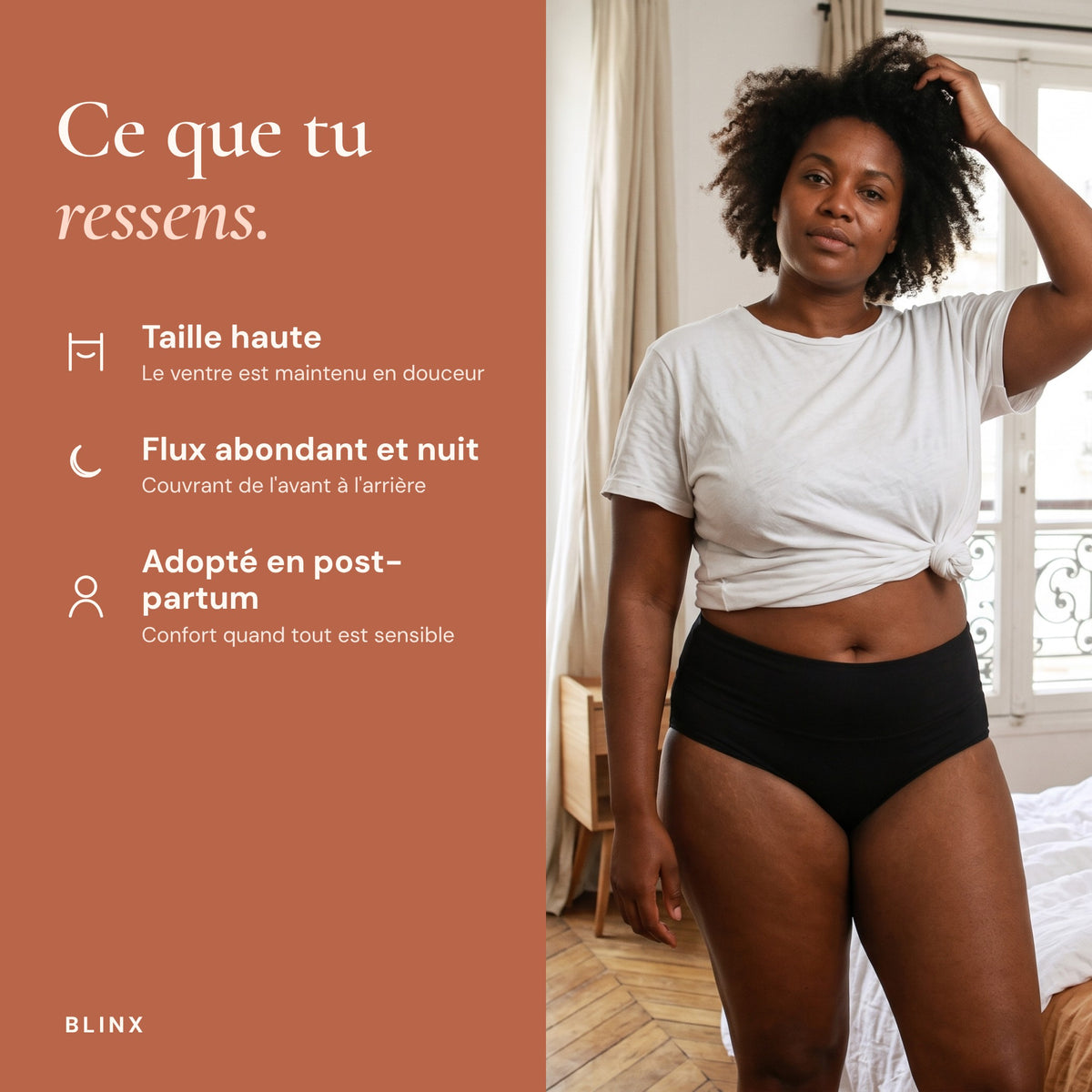 Boxer Menstruel Taille Haute Maxie (Lot de 3)