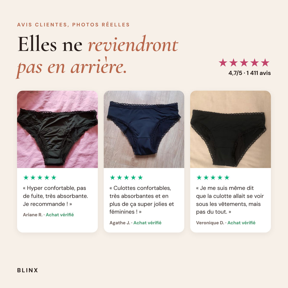 Culotte Menstruelle Sérénité