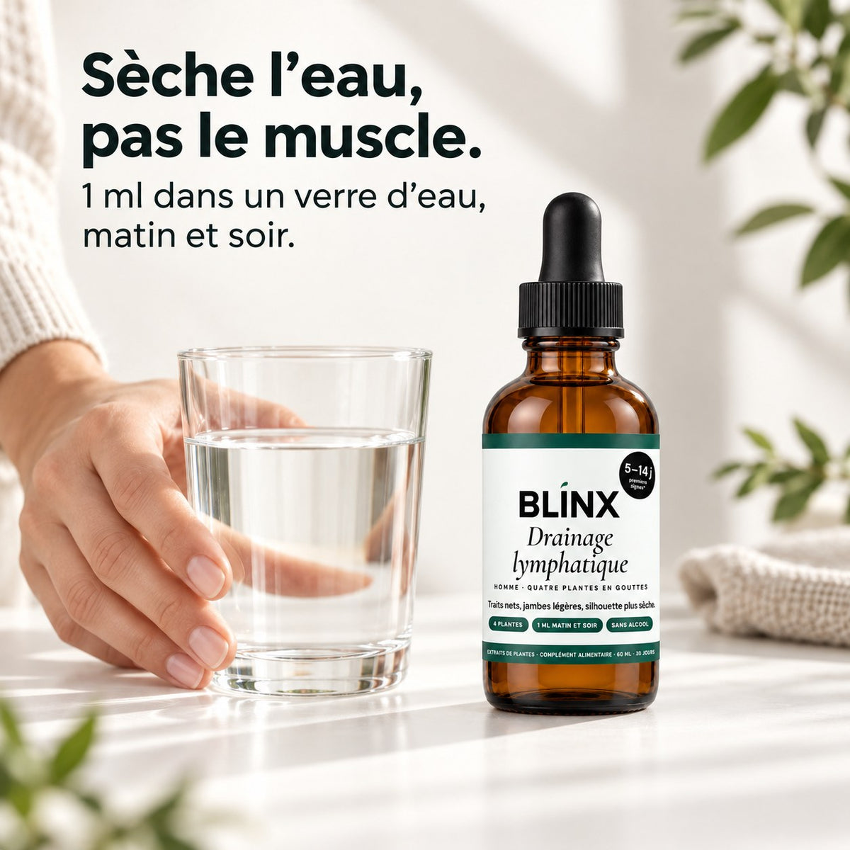 Blinx Drainage lymphatique Homme au quotidien